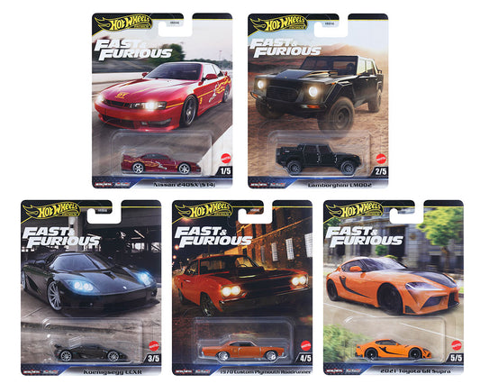 Hot Wheels 1:64 Premium 2025 Fast & Furious - L Assortment - Set OR Case