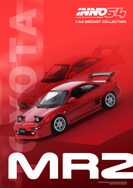 Inno64 1:64 Toyota MR2 SW20 - Red