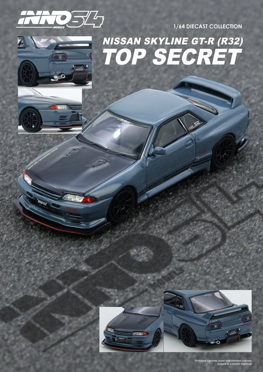 Inno64 1:64 Top Secret R32 GT-R - Stealth Grey