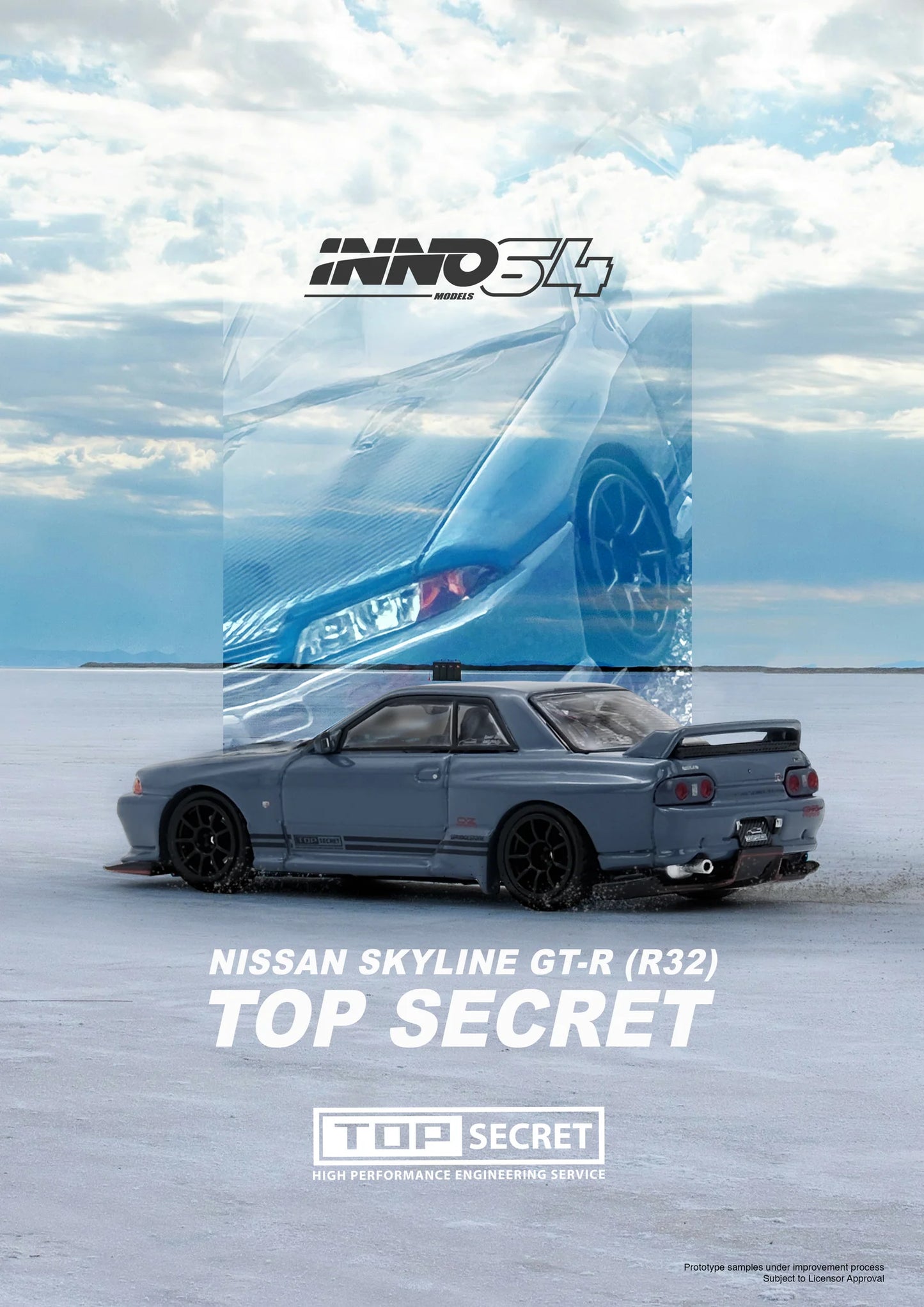 Inno64 1:64 Top Secret R32 GT-R - Stealth Grey