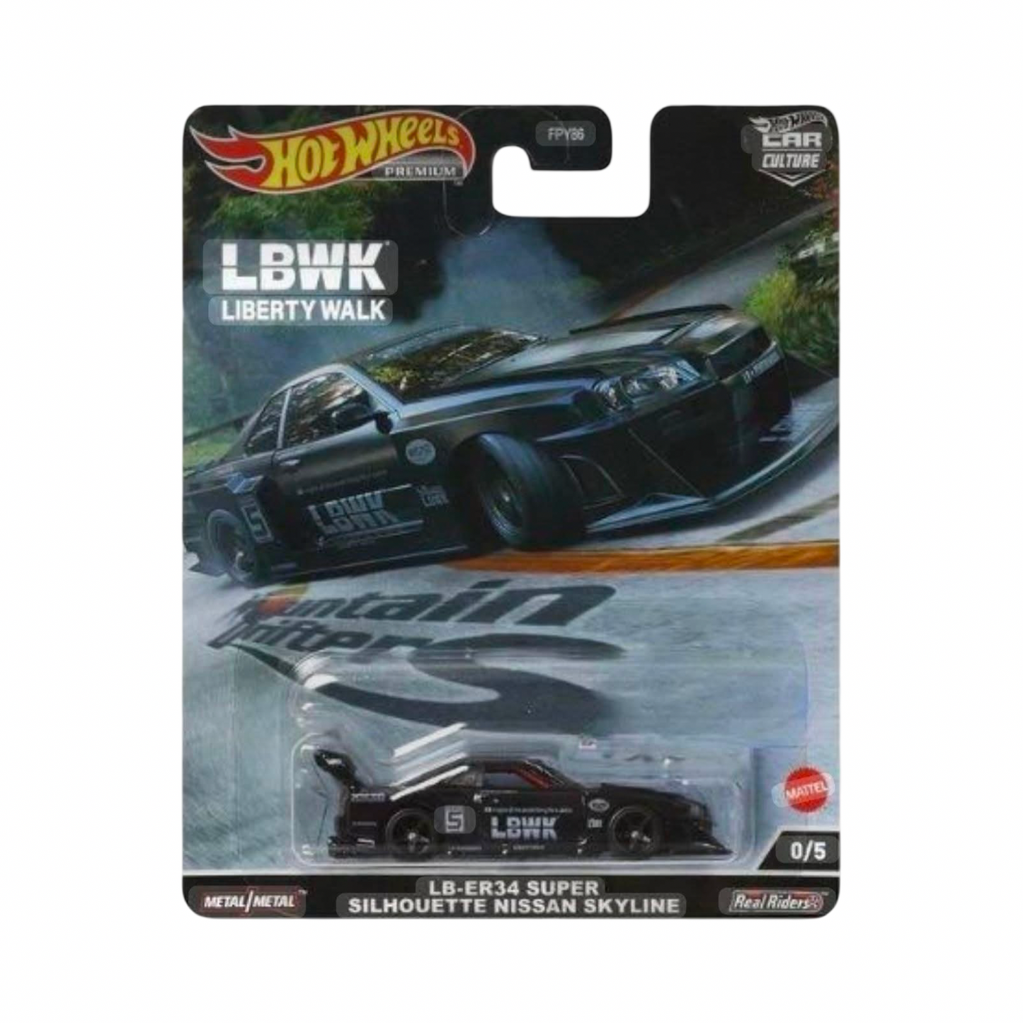 Hot Wheels 1:64 Premium Car Culture Mountain Drifters Nissan Skyline Liberty Walk R34 *CHASE*