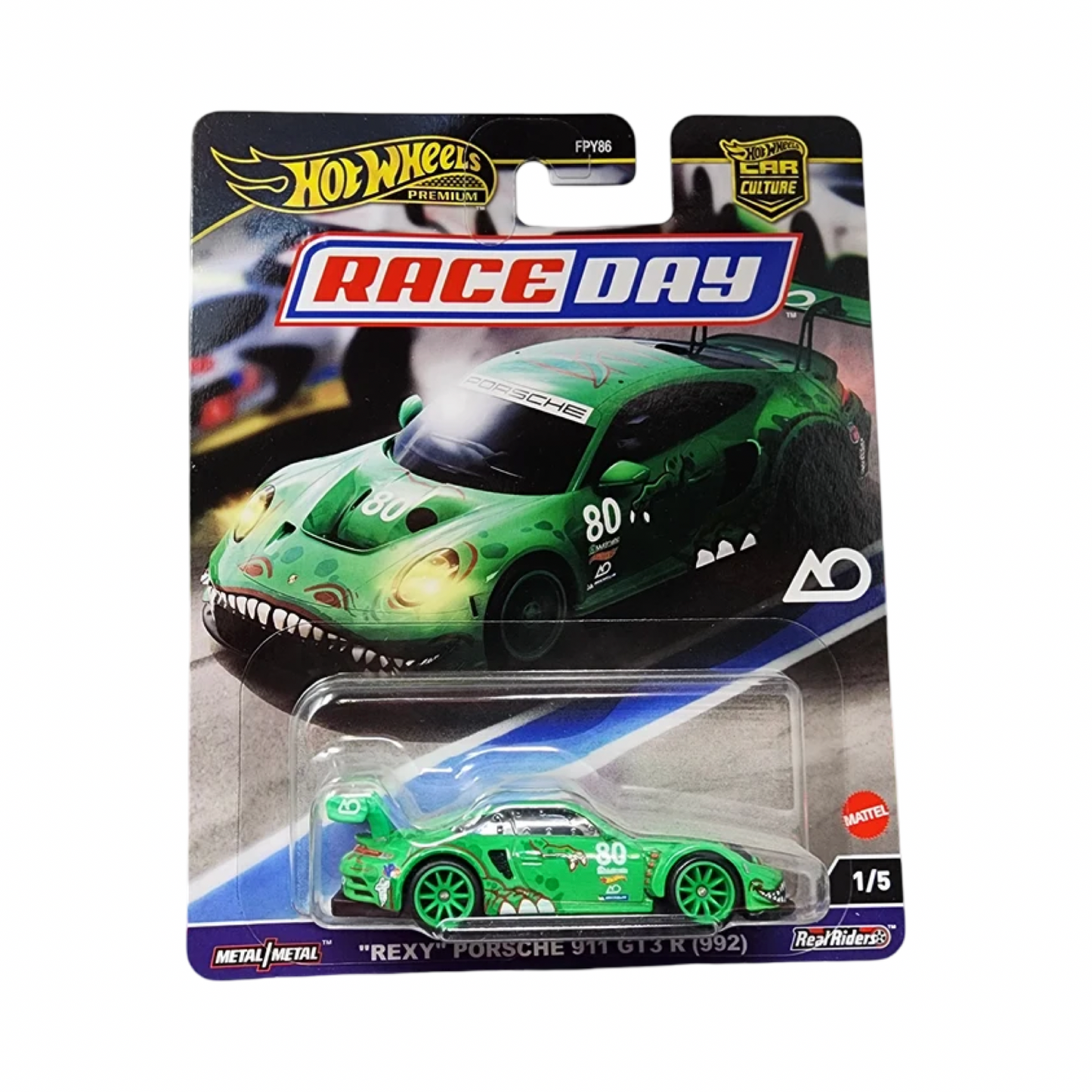 Hot Wheels 1:64 Premium Car Culture Race Day - REXY Porsche 911 GT3 R