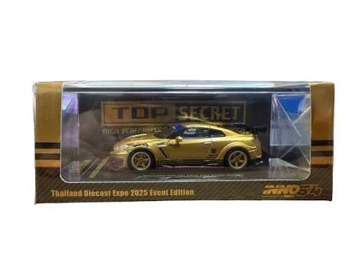 Inno64 1:64 Top Secret Nissan GT-R R35 Thailand Diecast Expo TDE Event Edition - Gold