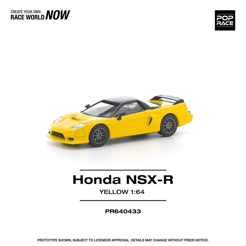 Pop Race 1:64 Honda NSX-R Yellow