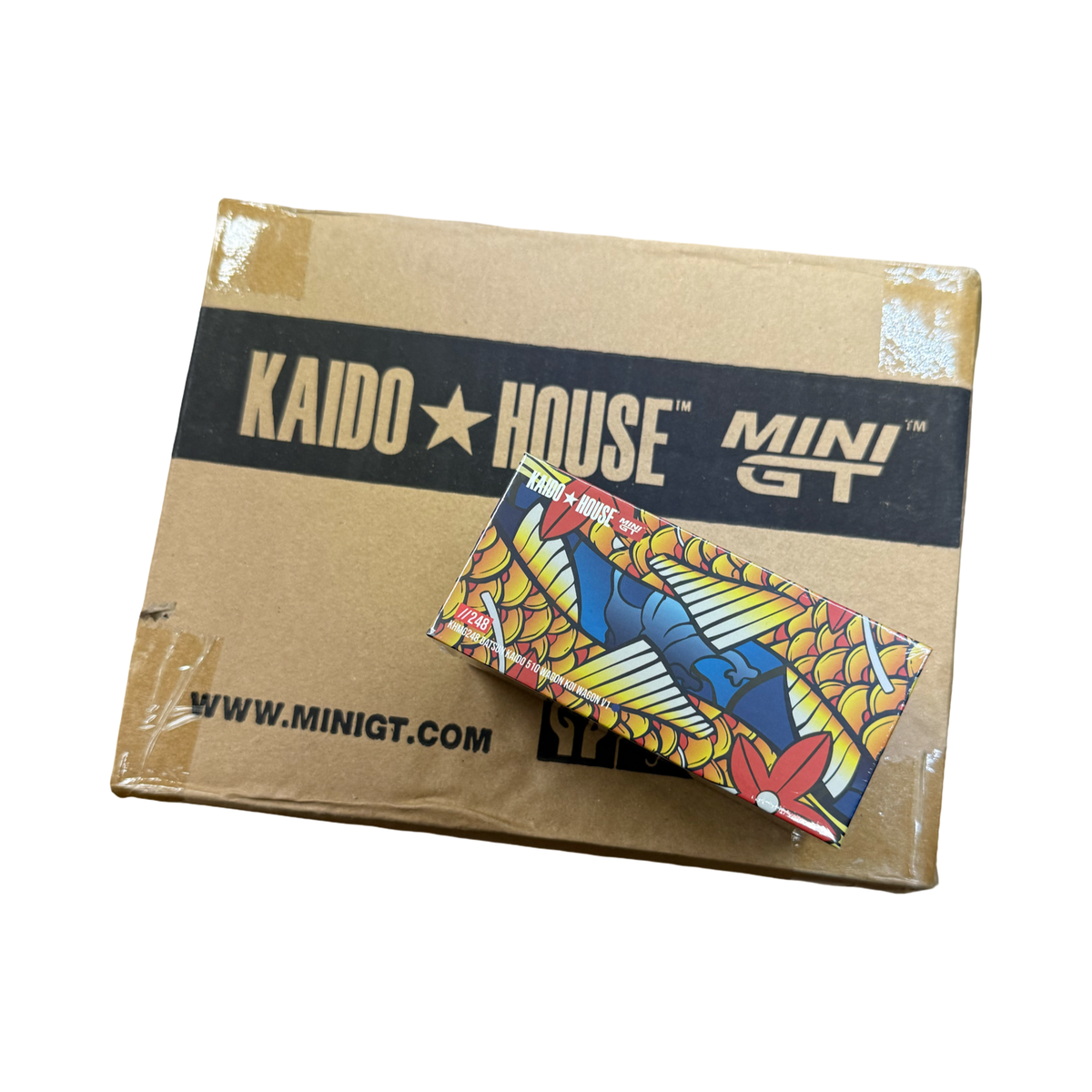 MiniGT X Kaido House 1:64 Datsun Kaido 510 Wagon Koi Wagon V1 - Blue **SEALED CASE**
