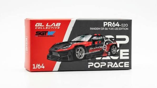 Pop Race X SGTVII 1:64 Pandem GR86 Yukii Lee Edition - GL LAB 10th Anniversary