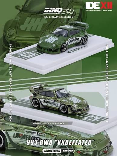 Inno64 1:64 RWB 964 “Undefeated” Green - 2025 IDE Expo Exclusive