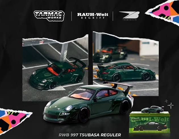 Tarmac Works 1:64 Porsche 911 (997) RWB Tsubasa - 2025 IDE Expo Exclusive