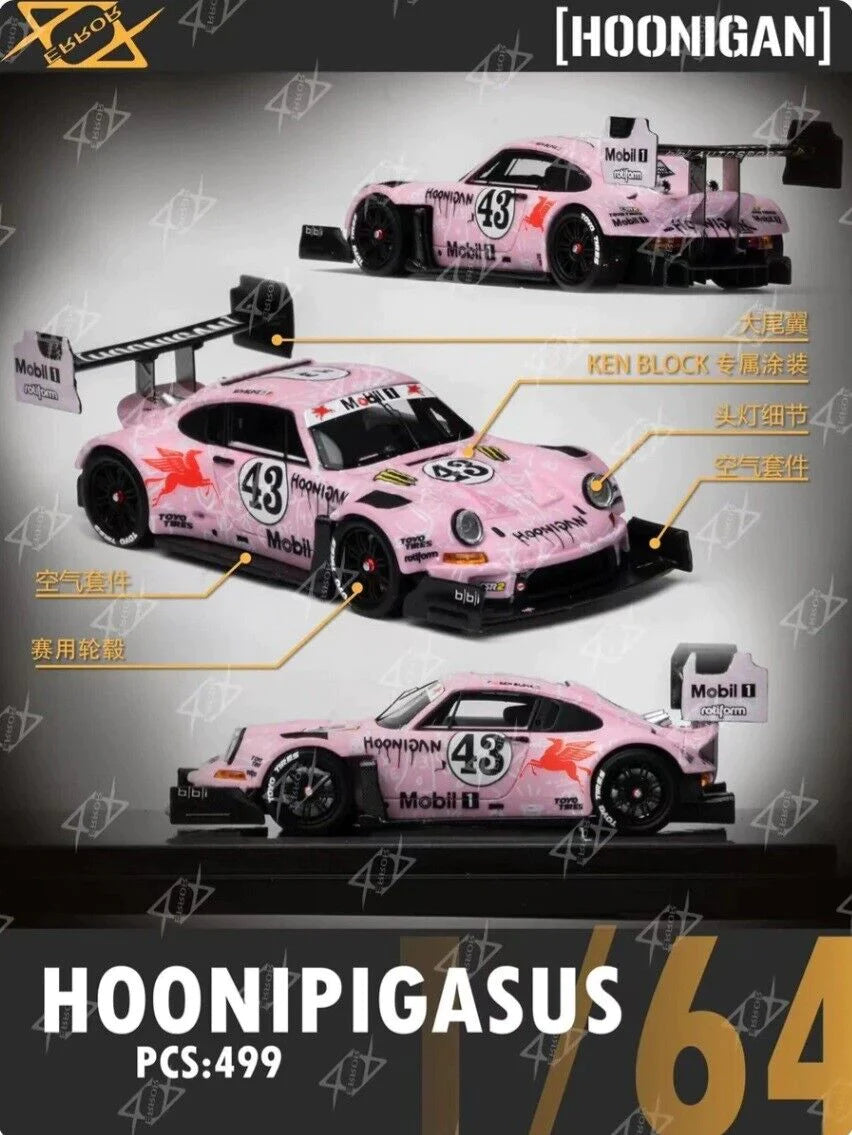 ERROR 404 1/64 ポルシェ 911 Hoonigan Pink - ミニカー