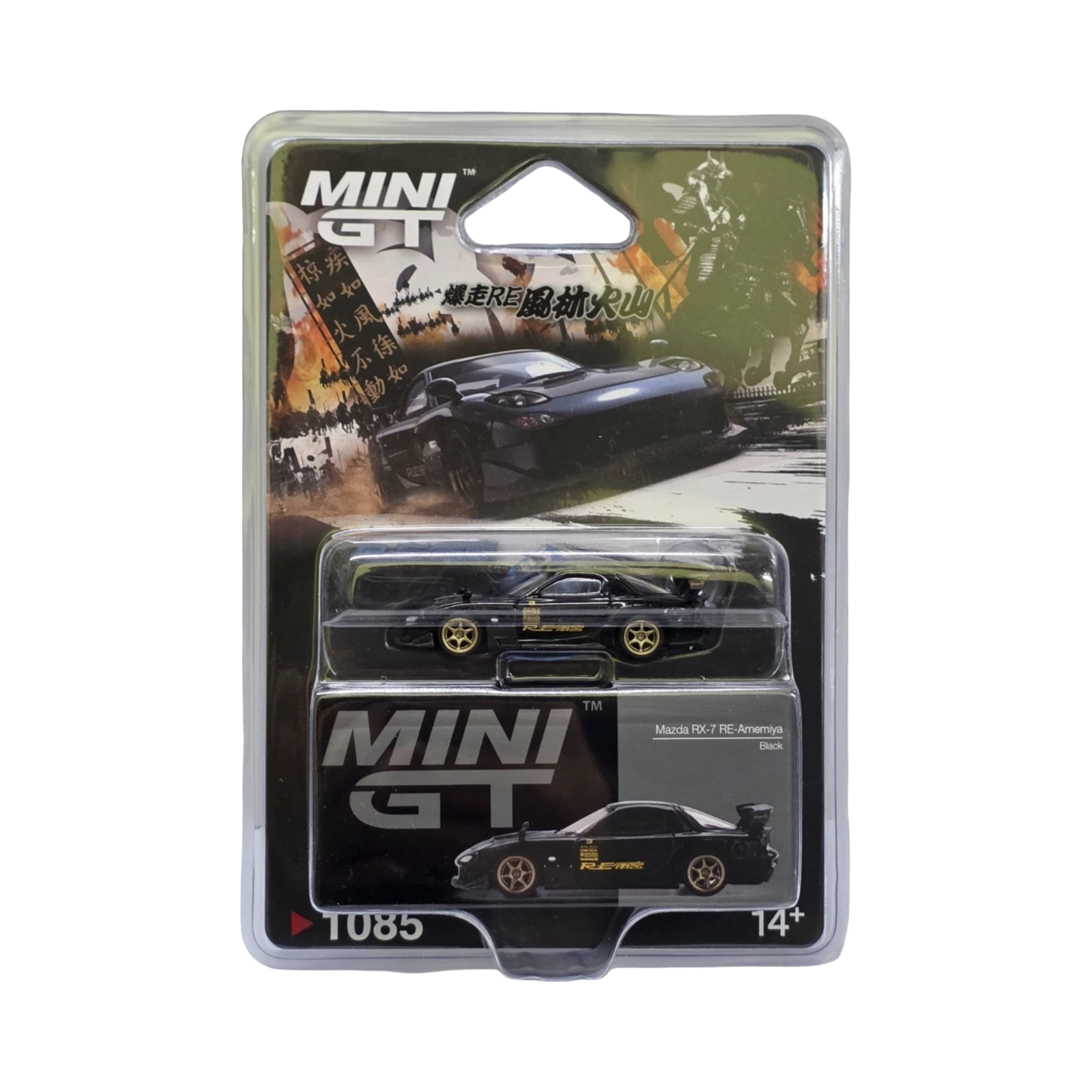 RE雨宮 MINI GT Mazda RX-7 オートサロン 2025 限定品 MiniGT 1:64 Mazda RX-7 Re-Amemiya Black #1085 - 2025 Tokyo Auto