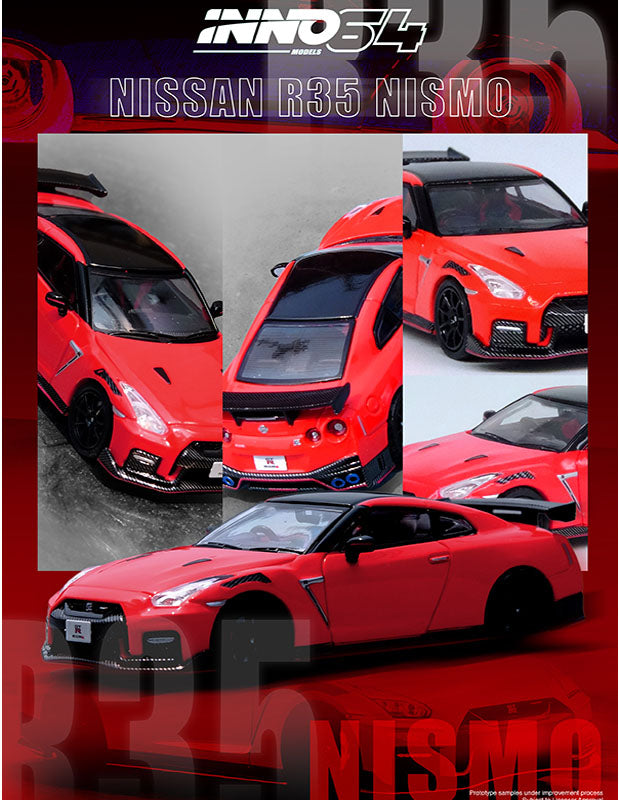 Inno64 1:64 Nissan GT-R R35 Nismo - Red