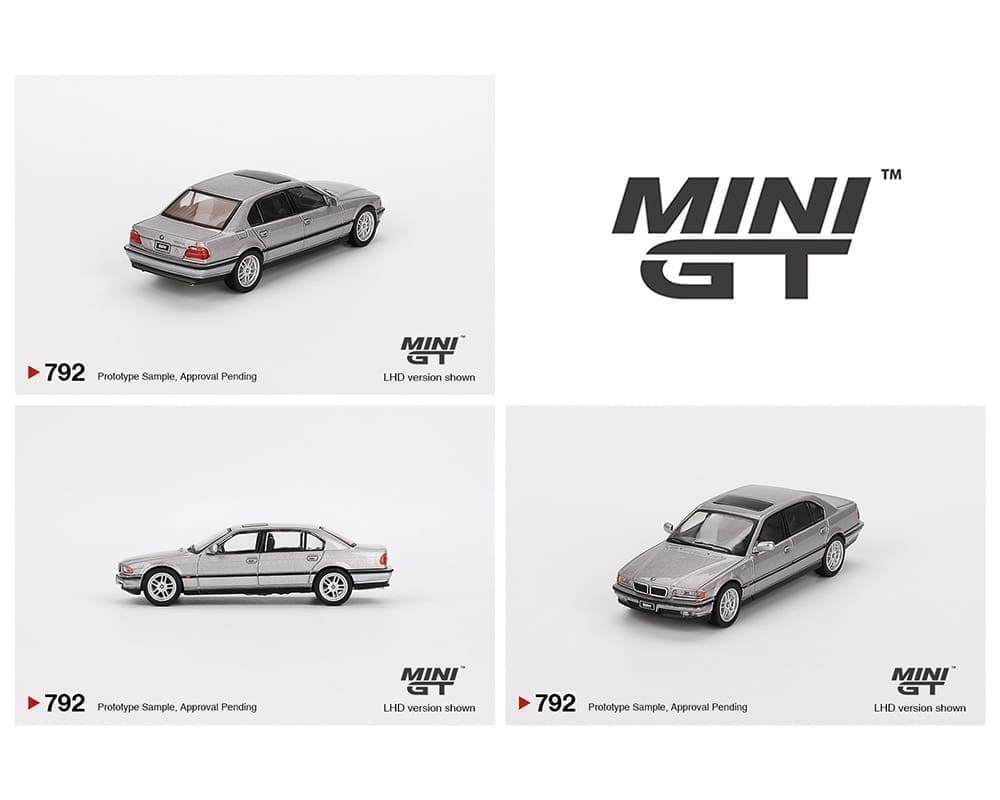 MiniGT 1:64 BMW 750IL – Aspen Silver Metallic #792