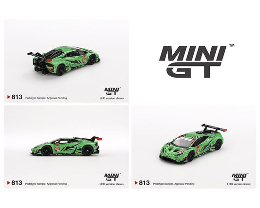 MiniGT 1:64 Lamborghini Huracán GT3 EVO2 #63 Iron Lynx IMSA 2023 Daytona 24 Hrs. #813