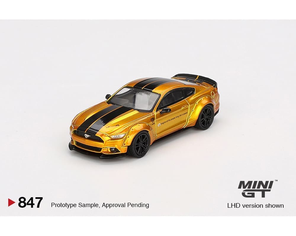 MiniGT 1:64 LB-Works Ford Mustang – LB Gold – Limited Edition #847