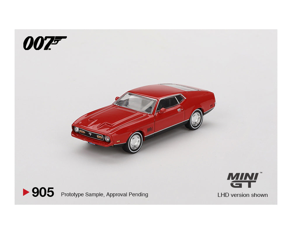 MiniGT 1:64 Ford Mustang Mach 1 James Bond 007 ” Diamonds Are Forever ” – English Packaging – Limited Edition #905