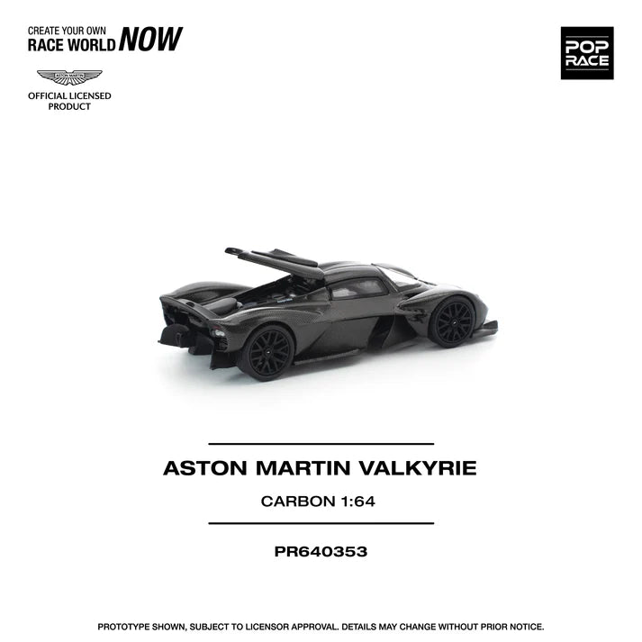 Pop Race 1:64 Aston Martin Valkyrie - Carbon Edition