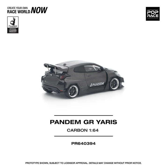 Pop Race 1:64 Pandem GR Yaris - Carbon Edition