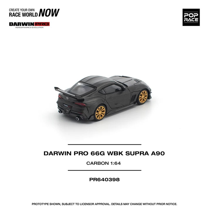 Pop Race 1:64 Darwin Pro 66G WBK Supra A90 Carbon Edition