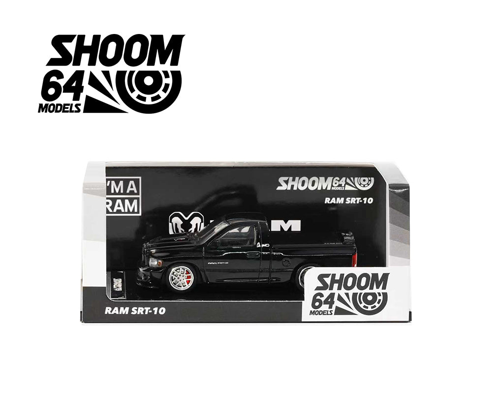 Shoom64 1:64 2003 Dodge Ram SRT-10 Pickup – Black