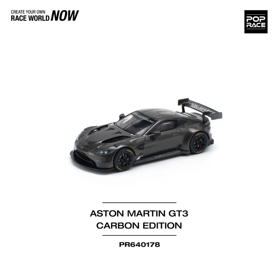 Pop Race 1:64 Aston Martin Vantage GT3 - Carbon Edition
