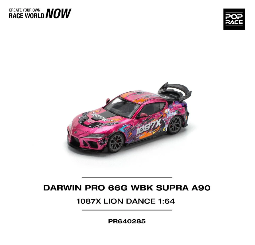 Pop Race 1:64 Toyota Darwin Pro 66G WBK Supra A90 1087X Lion Dance