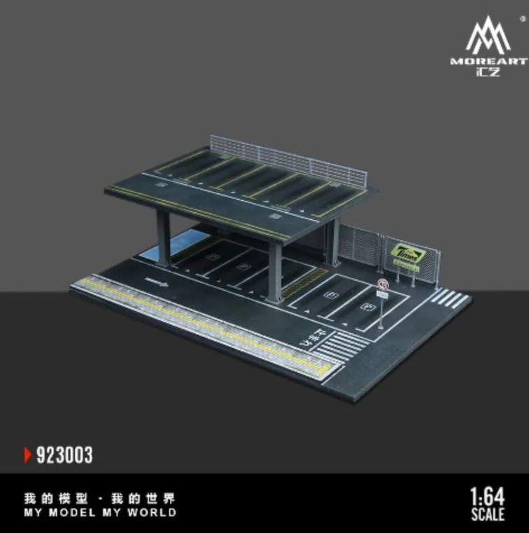 MoreArt Steel 1:64 Structure Platform Parking Scene - Version C MO923003