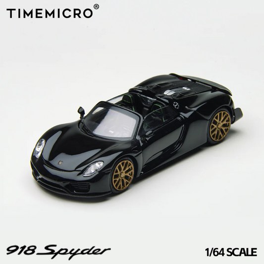 Time Micro 1:64 Porsche 918 Spyder - Black Gold