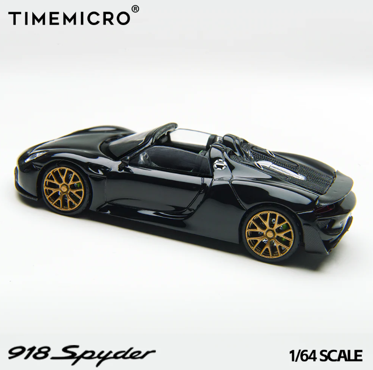 Time Micro 1:64 Porsche 918 Spyder - Black Gold