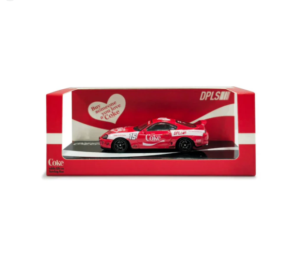 Inno64 X DPLS 1:64 Coca Cola Toyota Supra (A80) - Box Set Event Edition