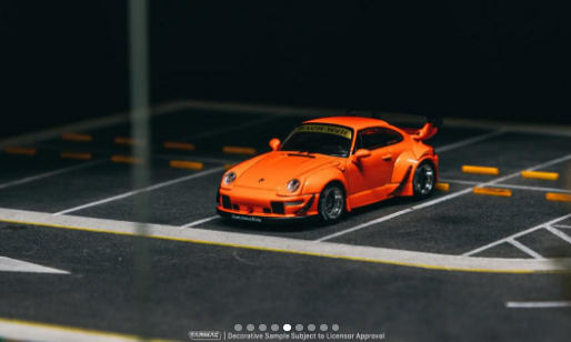 Tarmac Works 1:64 Taiwan 7-Eleven Exclusive Porsche RWB 993 - Orange