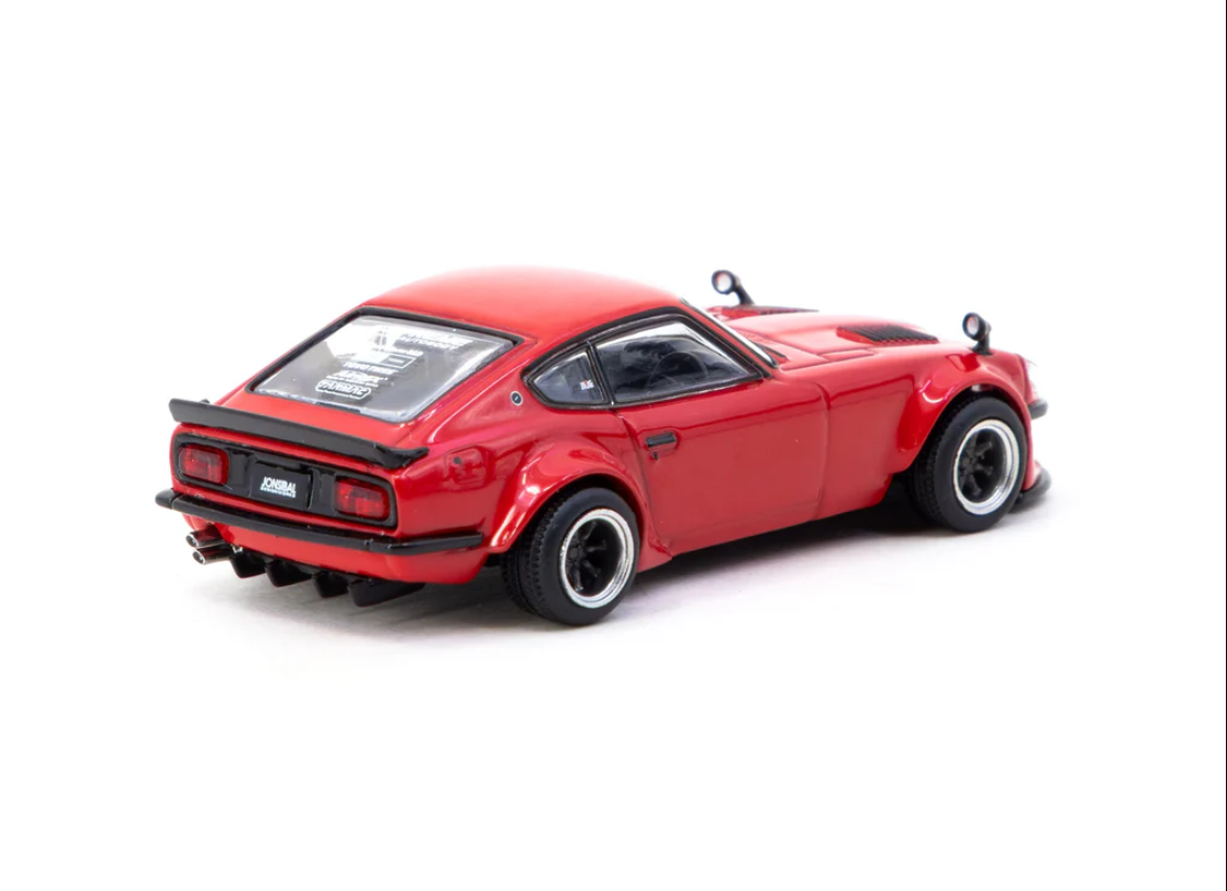 Tarmac Works 1:64 Nissan Fairlady Z S30 JONSIBAL Widebody Red – Hong Kong Toy Car Salon 2025 Special Edition