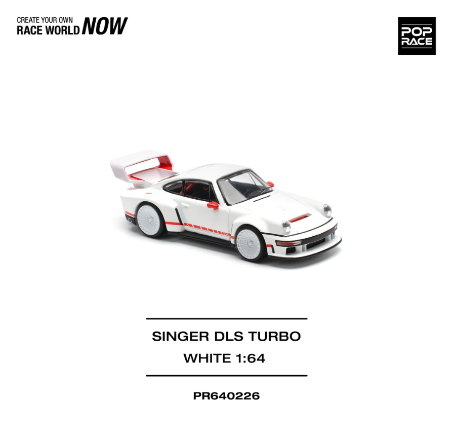 Pop Race 1:64 Singer DLS Turbo (Track) - White