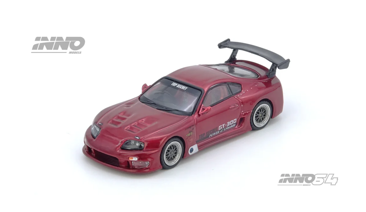 Inno64 1:64 Toyota Supra A80 TOP SECRET GT300 - Red