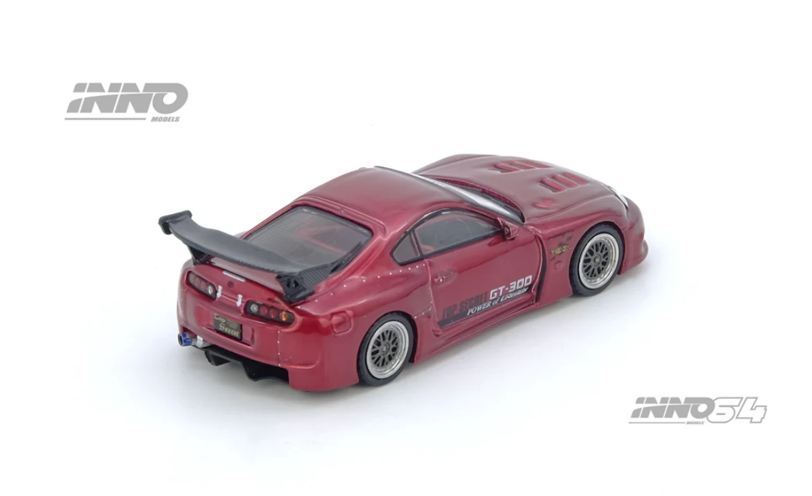 Inno64 1:64 Toyota Supra A80 TOP SECRET GT300 - Red