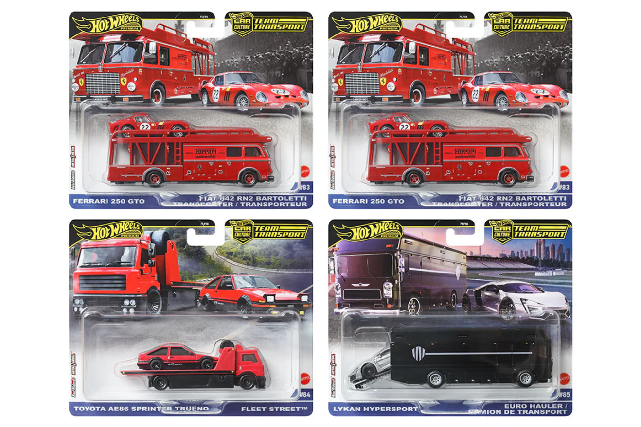 **LIMIT 1** Hot Wheels 1:64 2025 Team Transport - 957H Assortment *Sealed Case*