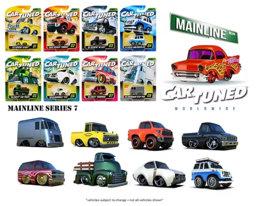 Car Tuned 1:64 2025 Series 7 - Mainline Assortment Set Of 8