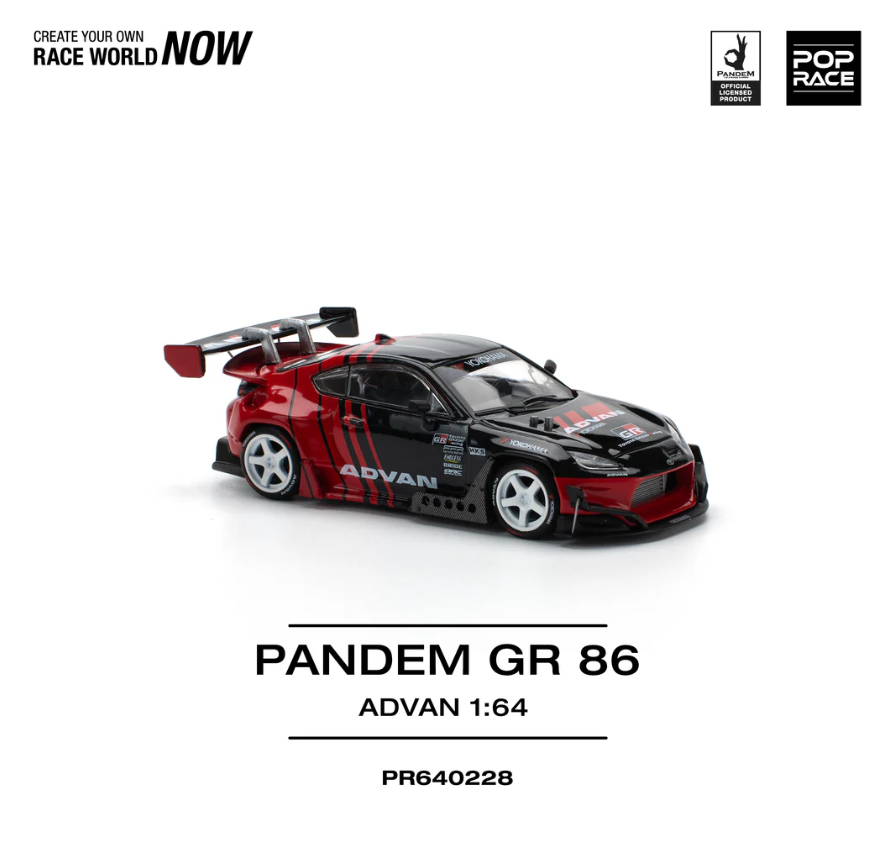 Pop Race 1:64 Pandem GR86 - Advan
