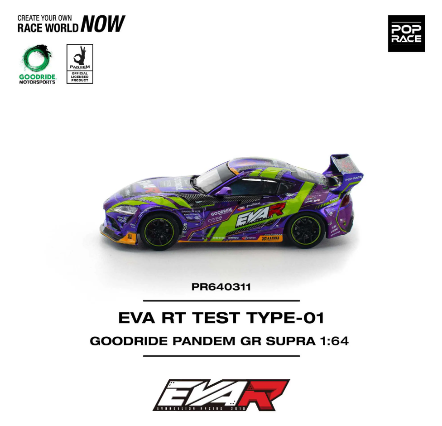 Pop Race 1:64 EVA RT Test Type-01 Goodride Pandem GR - Purple