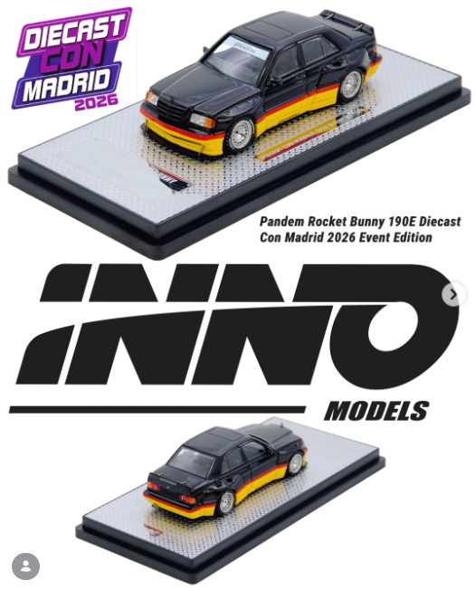 Inno64 1:64 Pandem Rocket Bunny 190E Diecast Con Madrid 2026 Event Edition