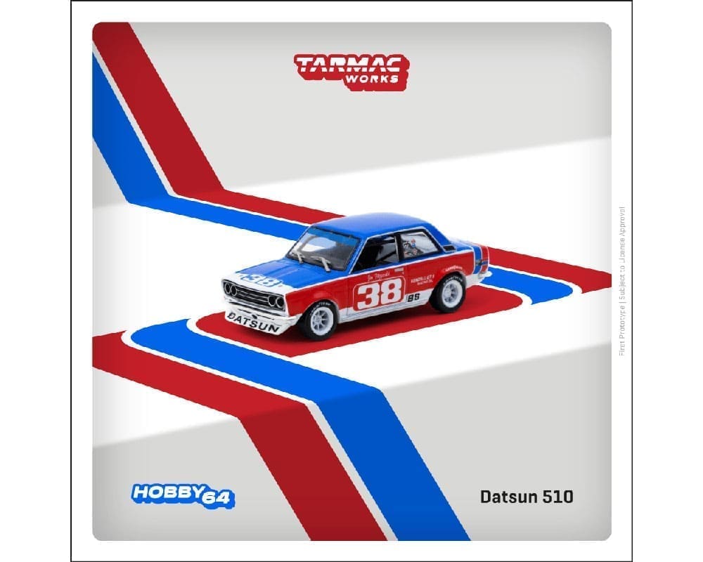 Tarmac Works 1:64 Datsun 510 SCCA National Championship 1973 Jim Fitzgerald – Hobby64