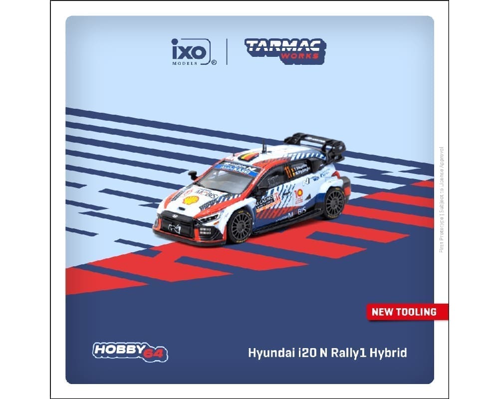 Tarmac Works 1:64 Hyundai i20 N Rally1 Hybrid Rallye Monte-Carlo 2024 Winner Thierry Neuville / Martijn Wydaeghe – Hobby64