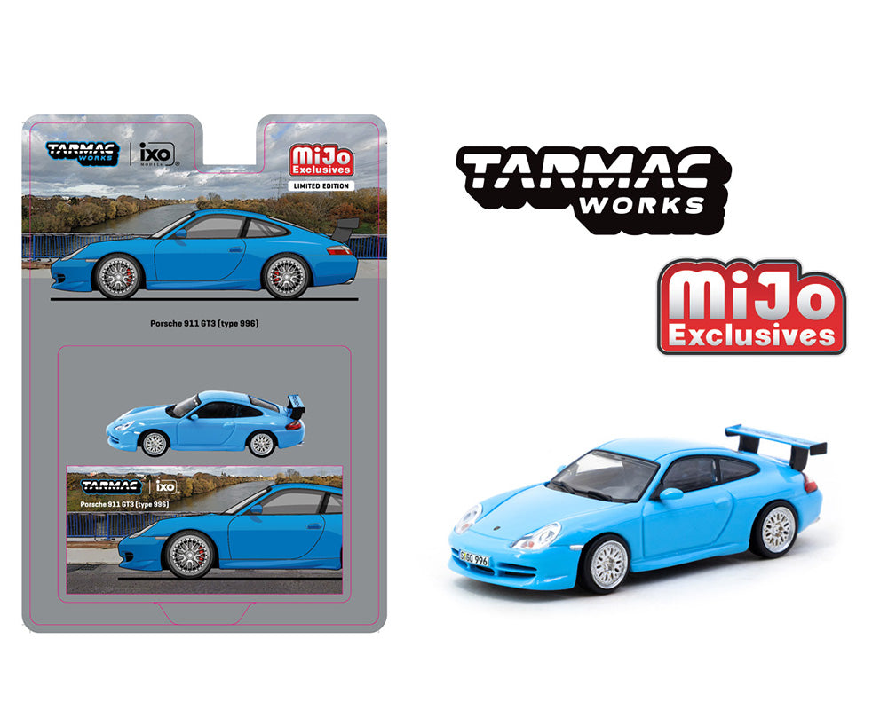Tarmac Works 1:64 Porsche 911 GT3 (Type 996) – Light Blue