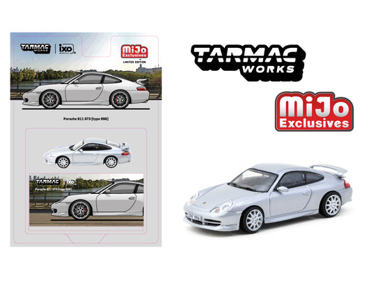 Tarmac Works 1:64 Porsche 911 GT3 (Type 996) – Silver - Global64 – MiJo Exclusive
