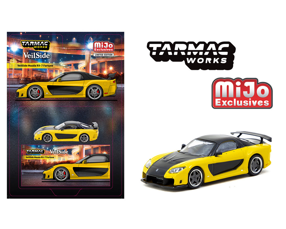 Tarmac Works 1:64 Mazda RX-7 VeilSide Fortune7 - Yellow – Global64
