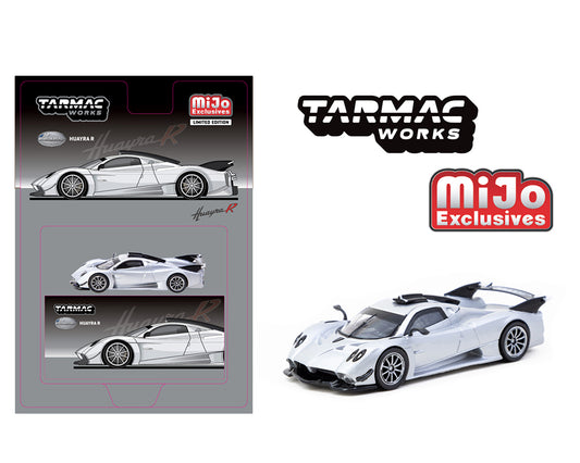 Tarmac Works 1:64 Pagani Huayra R – Satin Silver – Global64 – MiJo Exclusive