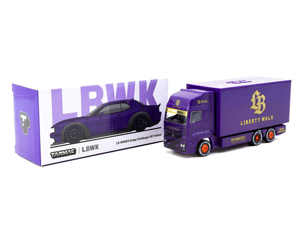 Tarmac Works 1:64 LB-WORKS Dodge Challenger SRT Hellcat with Truck Special Edition – Global64
