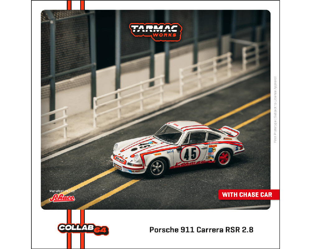 Tarmac Works 1:64 Porsche 911 Carrera RSR 2.8 24h Le Mans 1973 #45 Winner
