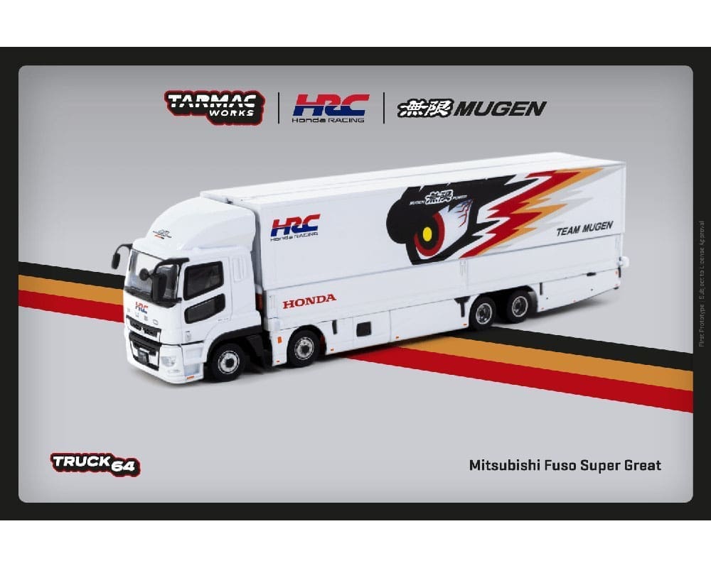 Tarmac Works 1:64 Mitsubishi Fuso Super Great Honda Racing Team Mugen – Truck64