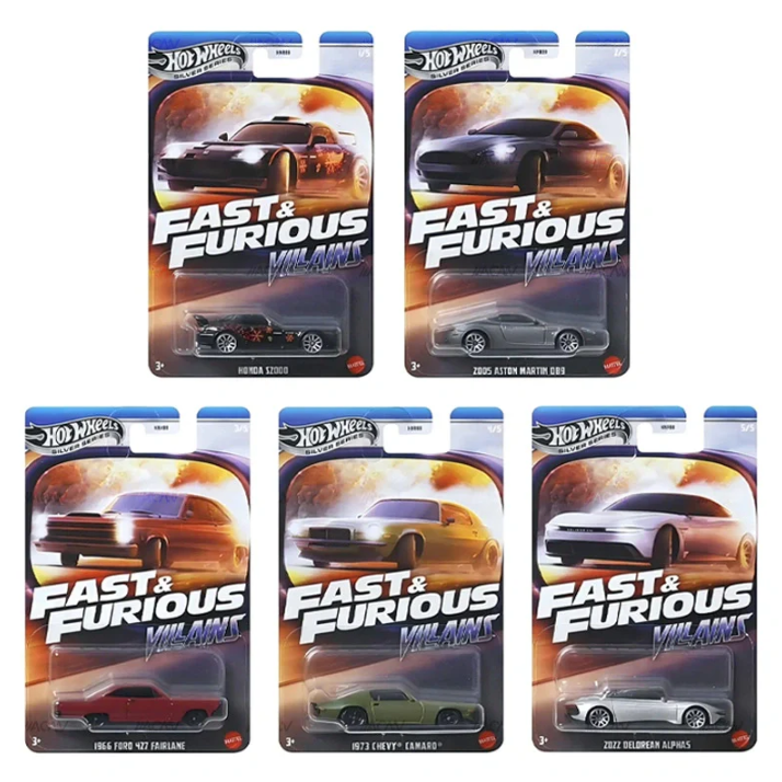 Hot Wheels 1:64 2025 Fast And Furious Silver Series Walmart Exclusive - Villains (SEALED CASE) 2 Sets
