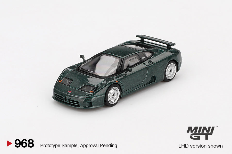 MiniGT 1:64 Bugatti EB110 GT – Verde Scuro #968